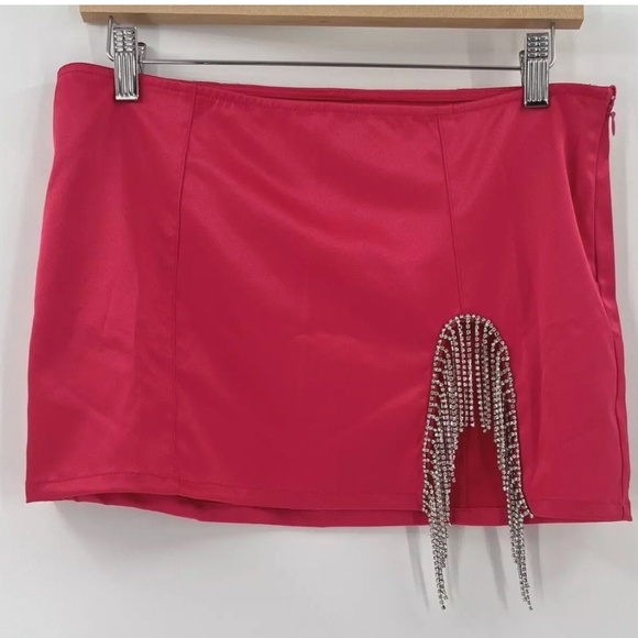 Urban Outfitters Satin Diamanté skirt - Picture 2 of 3